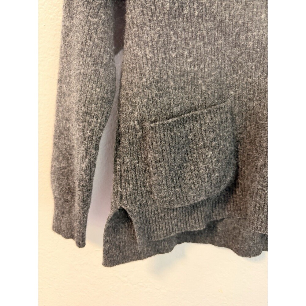 Madewell Merino Wool Blend Half Zip Sweater Gray Pocket Pullover Womens Small - Picture 6 of 10